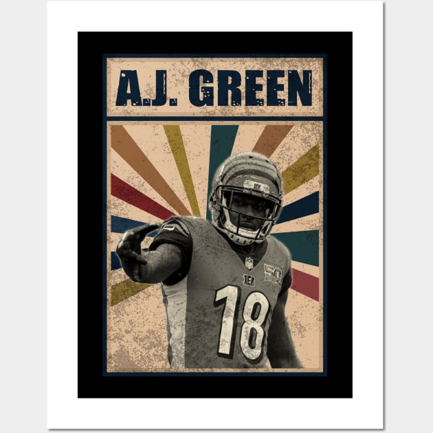 Cincinnati Bengals A.J. Green Wall Art by RobinaultCoils